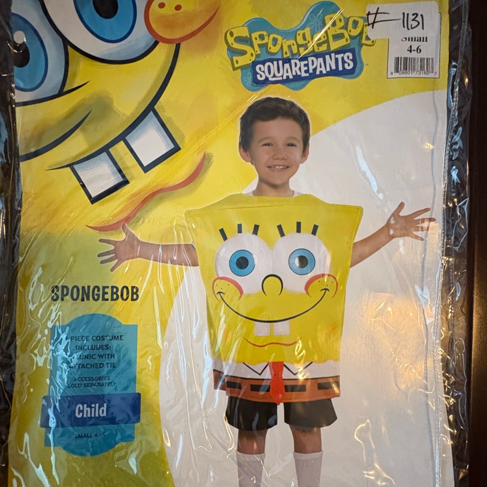 Nickelodeon SpongeBob SquarePants Kids Costume - Yellow and Black